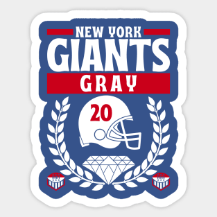 New York Giants Gray 20 Edition 2 Sticker